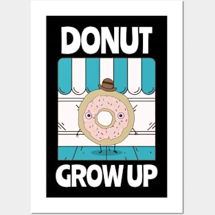 Donut Grow Up Donut Resist Donut Judge Cute Donut Economics Posters and Art